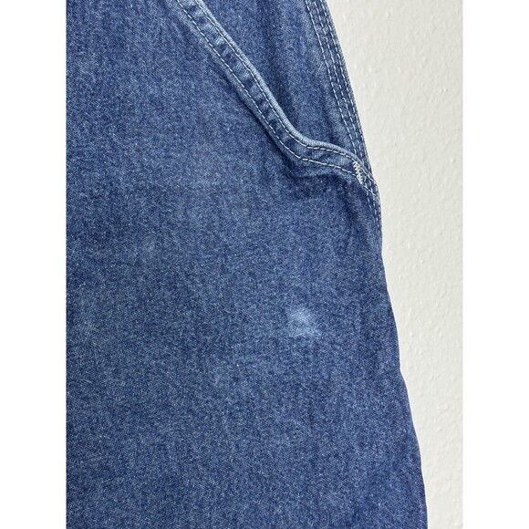 Vintage Carhartt Jeans Mens 37x33 Blue Carpenter Dark Wash Workwear B13DST Y2K - Picture 8 of 16